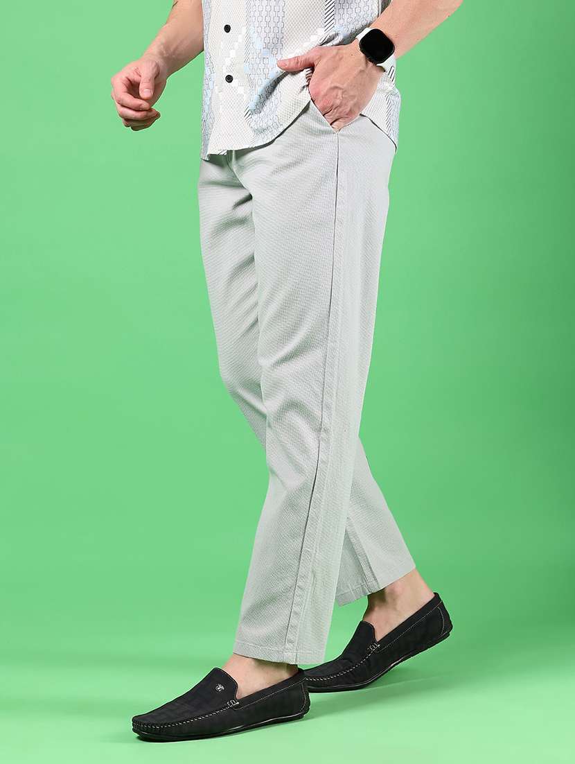 men solid mid rise regular fit chinos  - 21922855 -  Standard Image - 1