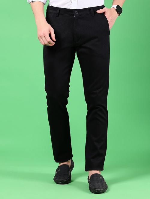 men solid mid rise regular fit chinos - 21922873 - Standard Image - 0