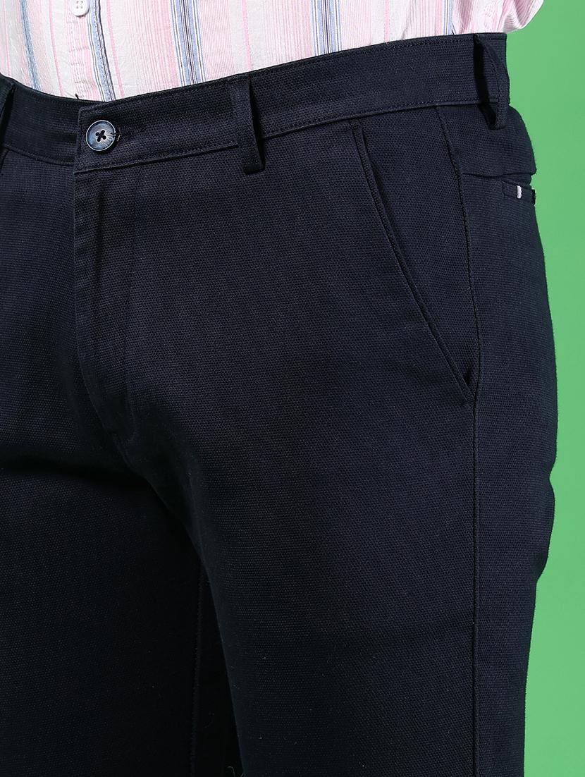 men solid mid rise slim fit chinos - 21922874 - Standard Image - 4