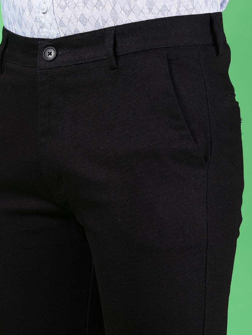 men solid mid rise slim fit chinos - 21922881 - Standard Image - 4