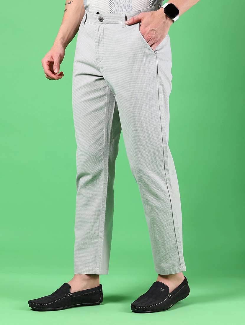 men solid mid rise regular fit chinos  - 21922889 -  Standard Image - 1