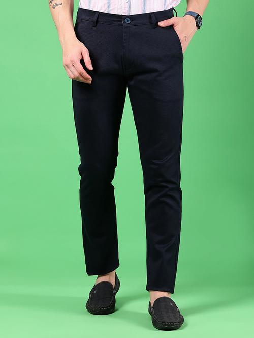 men solid mid rise slim fit chinos - 21922895 - Standard Image - 0