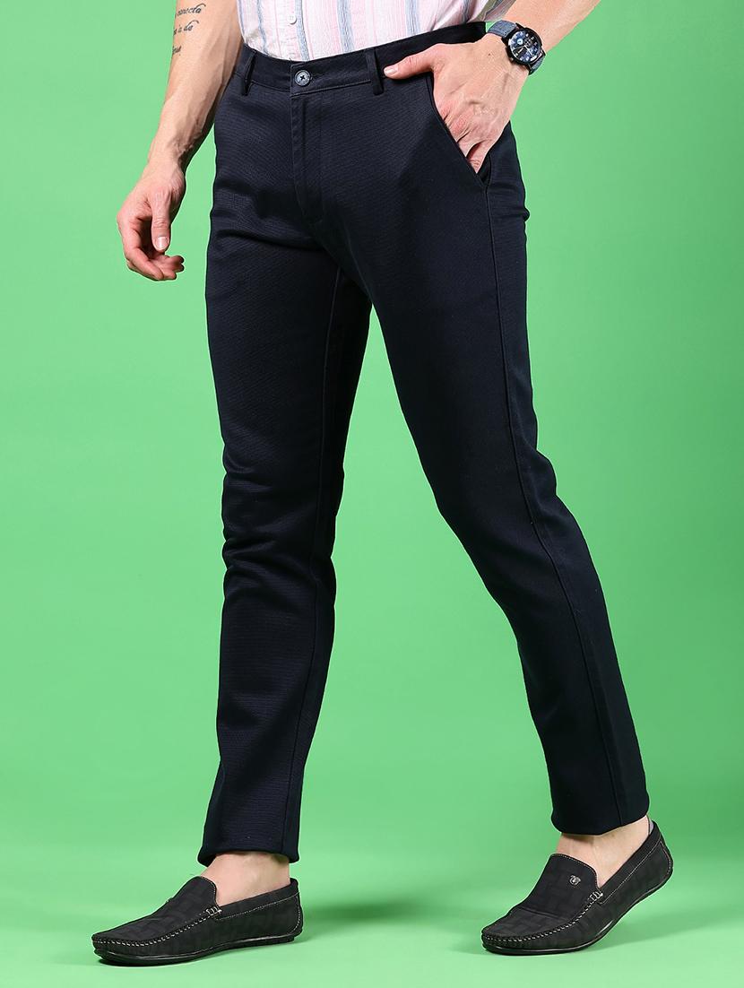 men solid mid rise slim fit chinos - 21922895 - Standard Image - 1