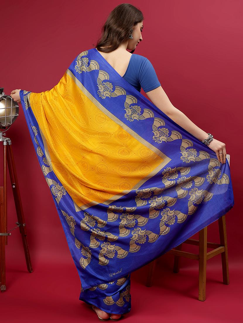 women printed casual wear saree with blouse - 21922911 - Standard Image - 4