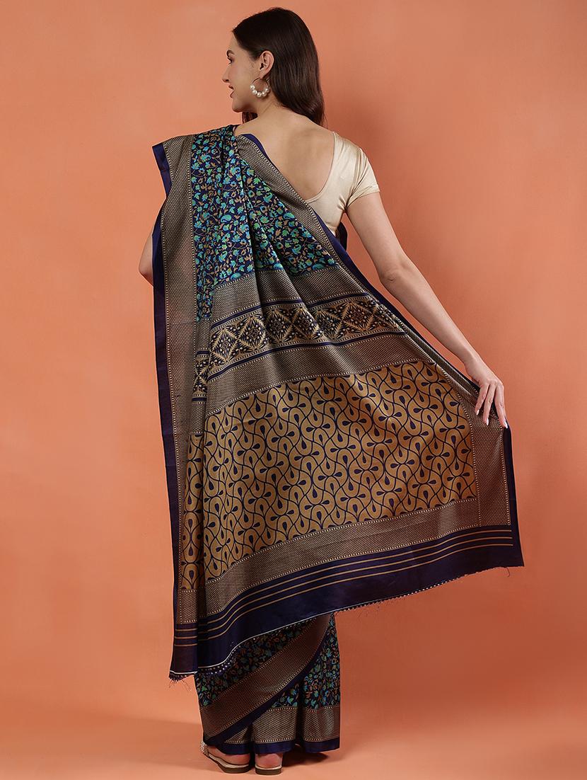 women printed casual wear saree with blouse - 21922924 - Standard Image - 4