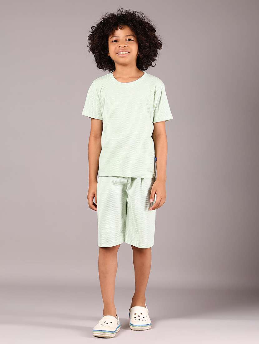 boys self design t-shirt & shorts co-ords set - 21923132 -  Standard Image - 1