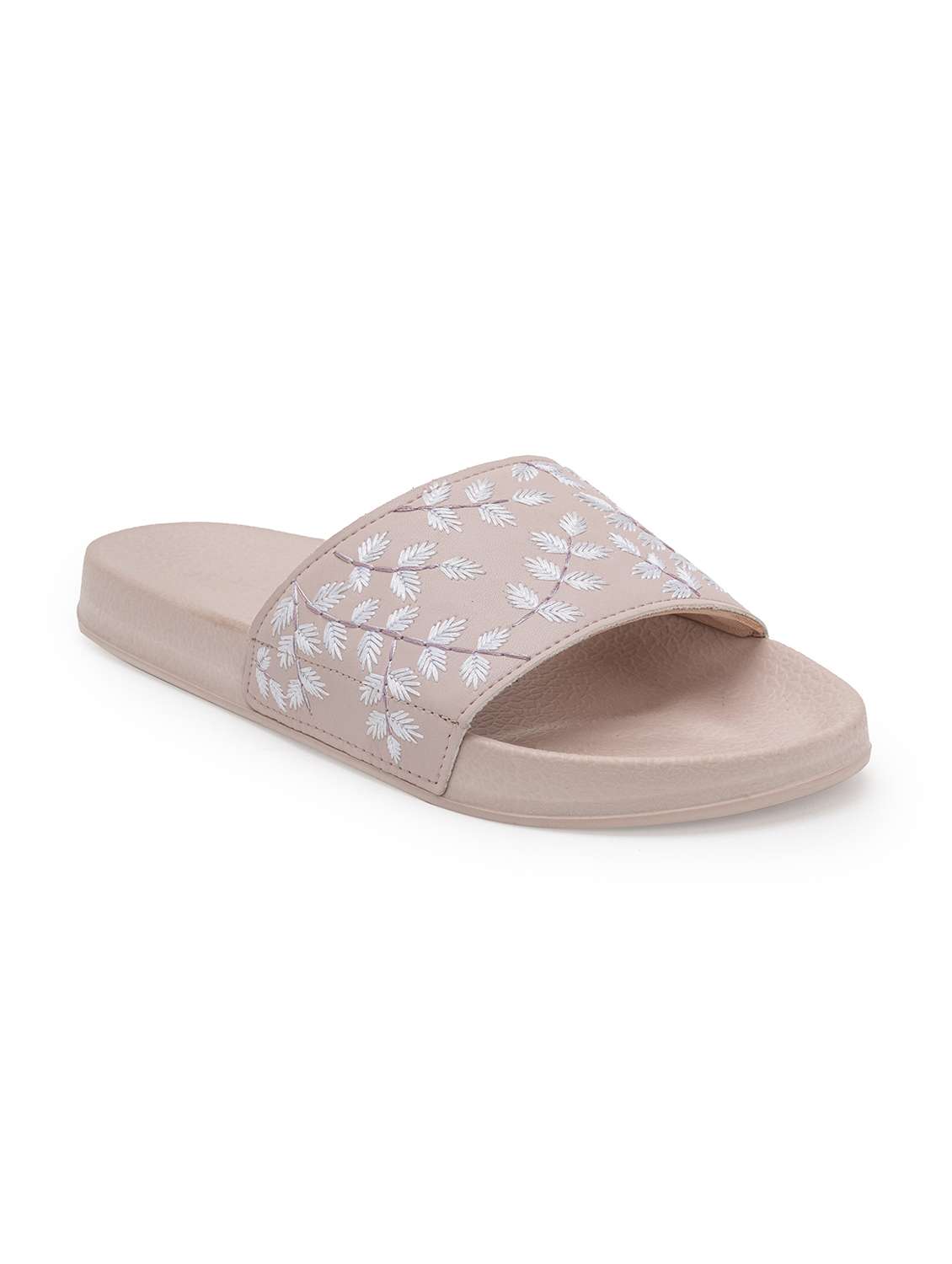 women embroidered slip on slider - 21923188 -  Standard Image - 1
