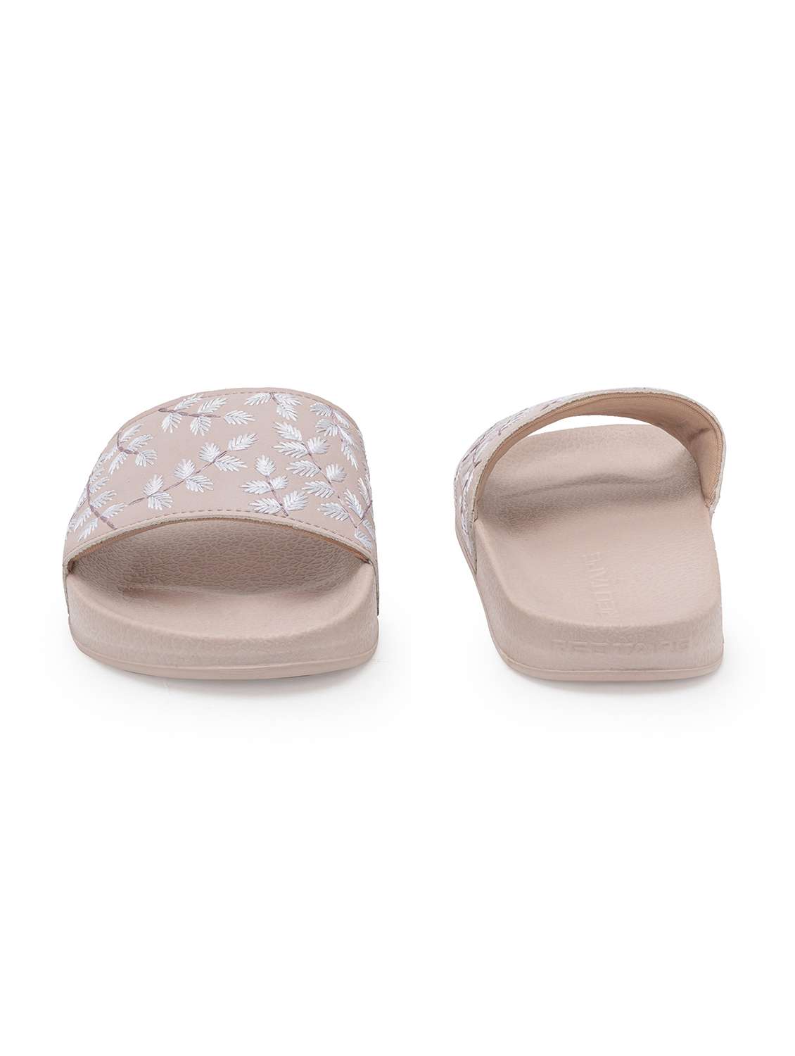 women embroidered slip on slider - 21923188 - Standard Image - 4
