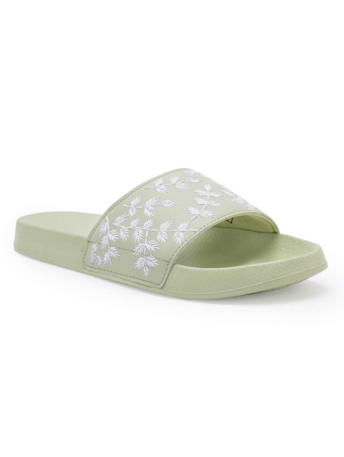 women embroidered slip on slider - 21923190 -  Standard Image - 1
