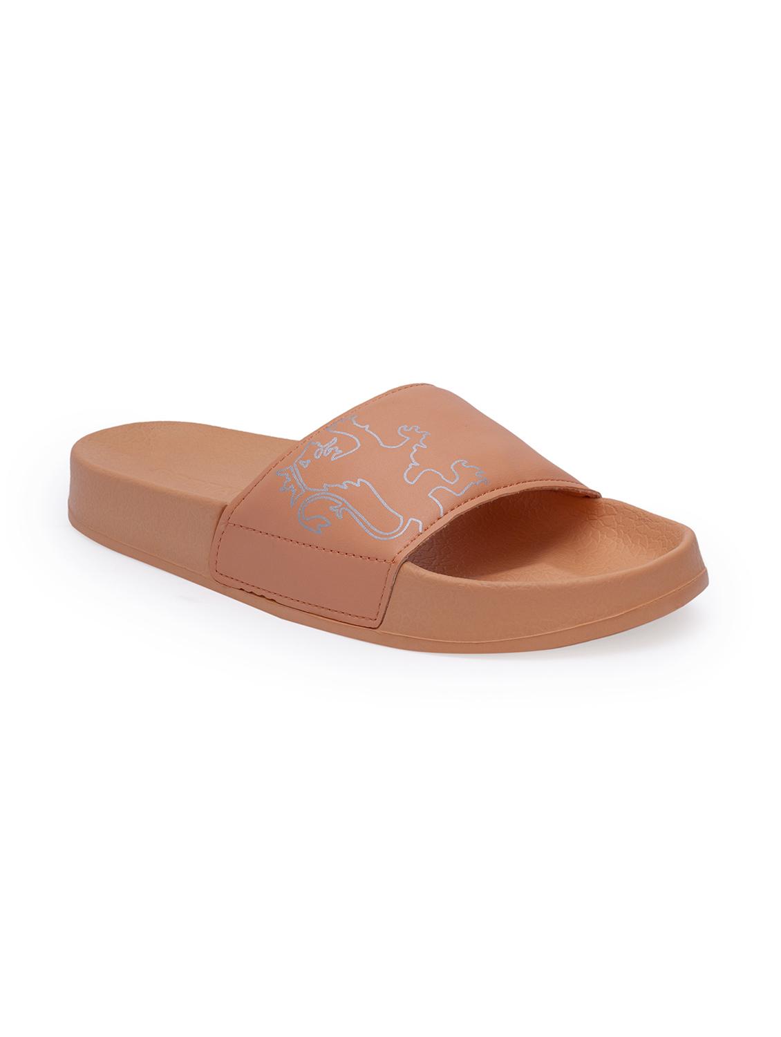 women printed slip on slider - 21923215 - Standard Image - 1