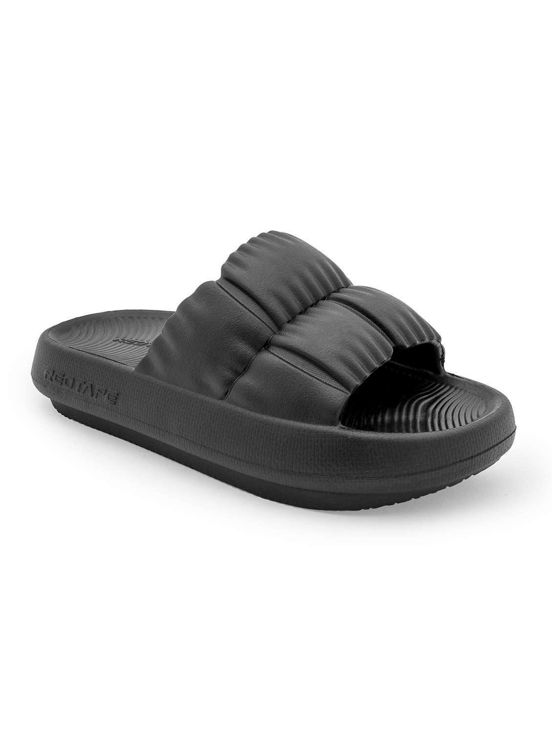 women textured slip on slider - 21923270 - Standard Image - 1