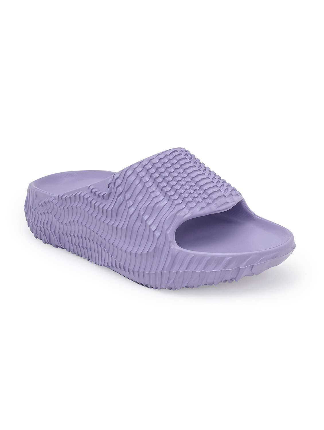women textured slip on slider - 21923275 - Standard Image - 1