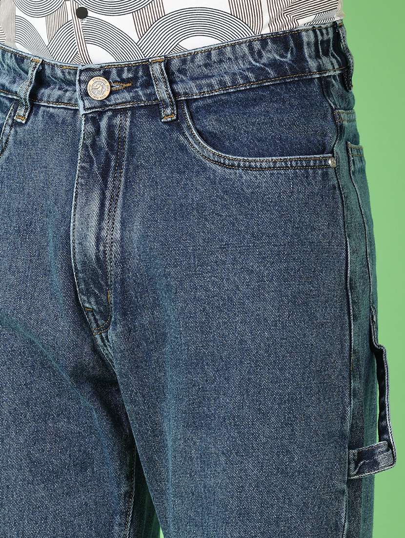 men solid mid rise straight fit jean - 21923336 -  Standard Image - 4