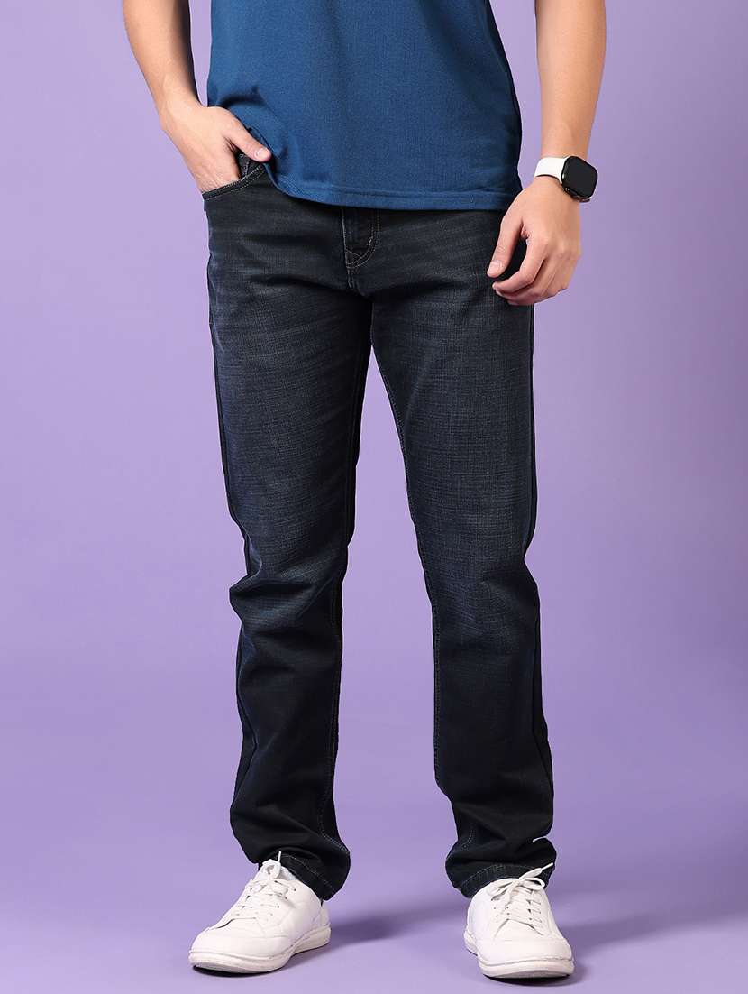 men solid mid rise slim fit jean - 21923340 -  Standard Image - 1