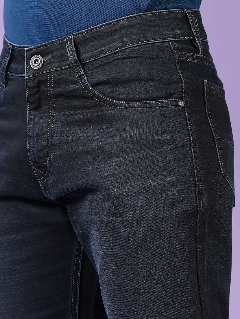 men solid mid rise slim fit jean - 21923340 -  Standard Image - 4