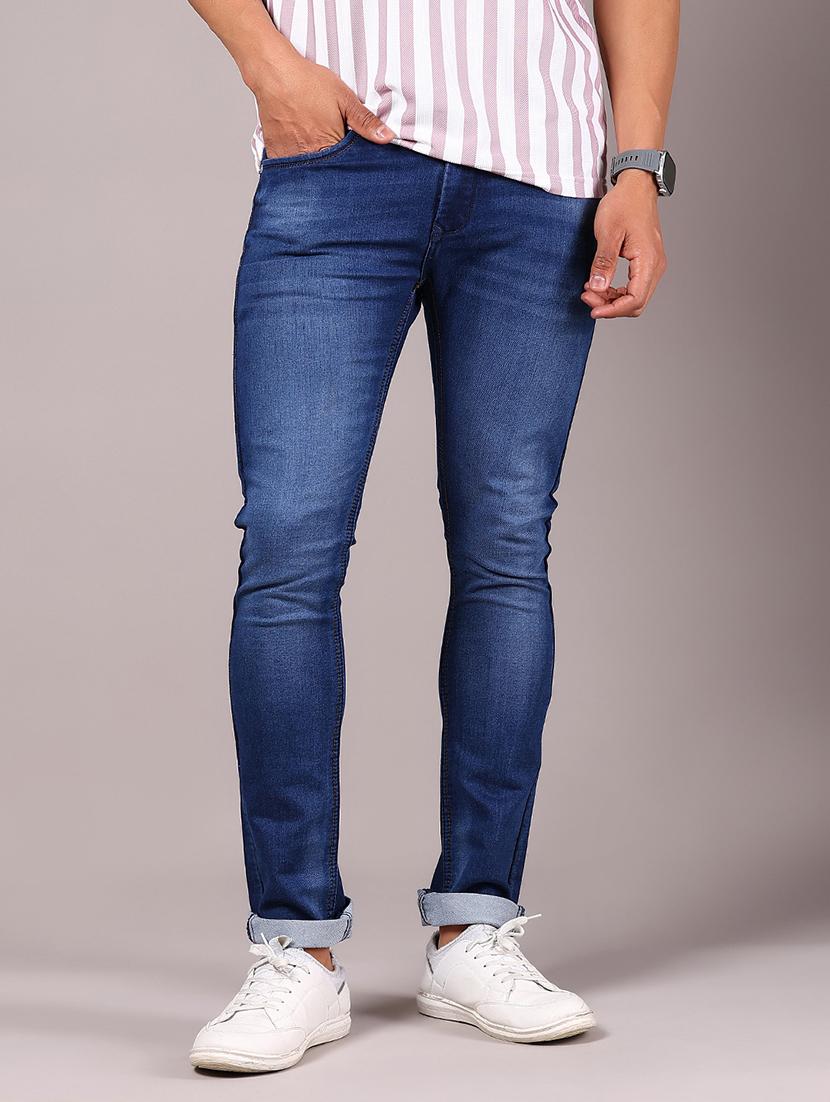 men washed mid rise skinny fit jean - 21923344 - Standard Image - 1