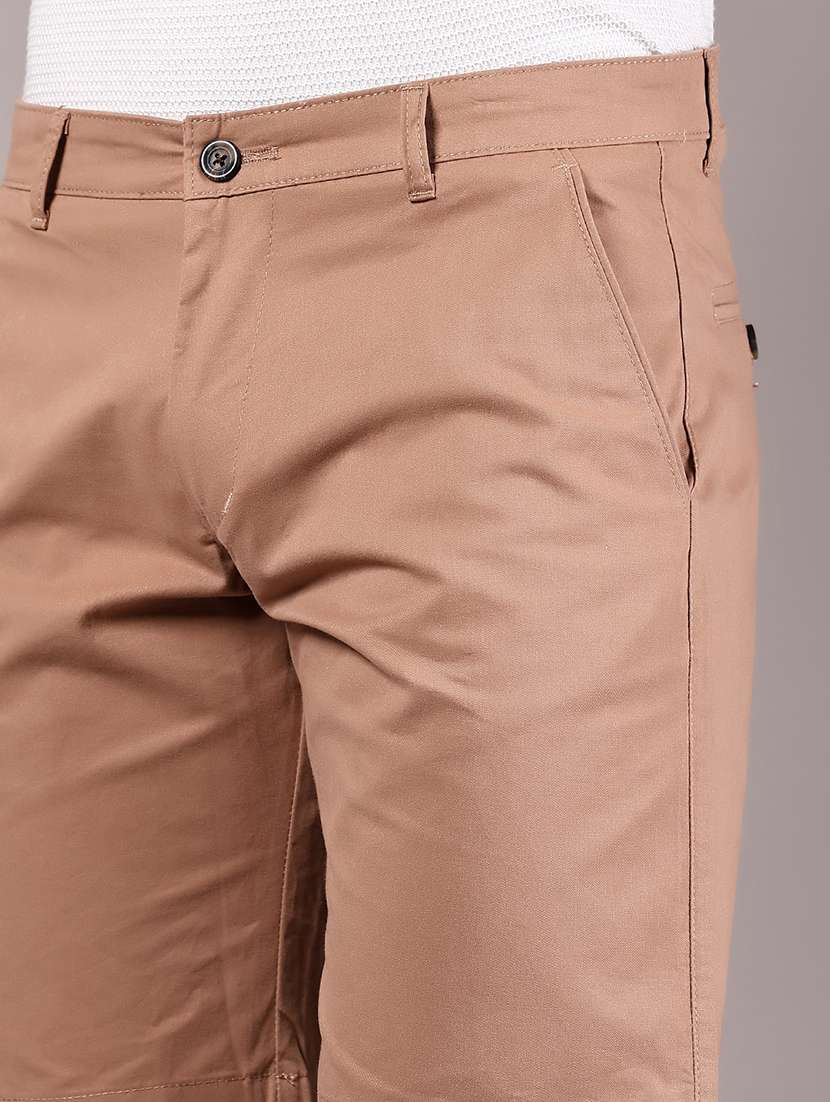 men solid mid rise regular shorts - 21923444 -  Standard Image - 4