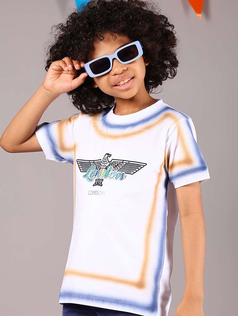 boys printed short sleeves t-shirt