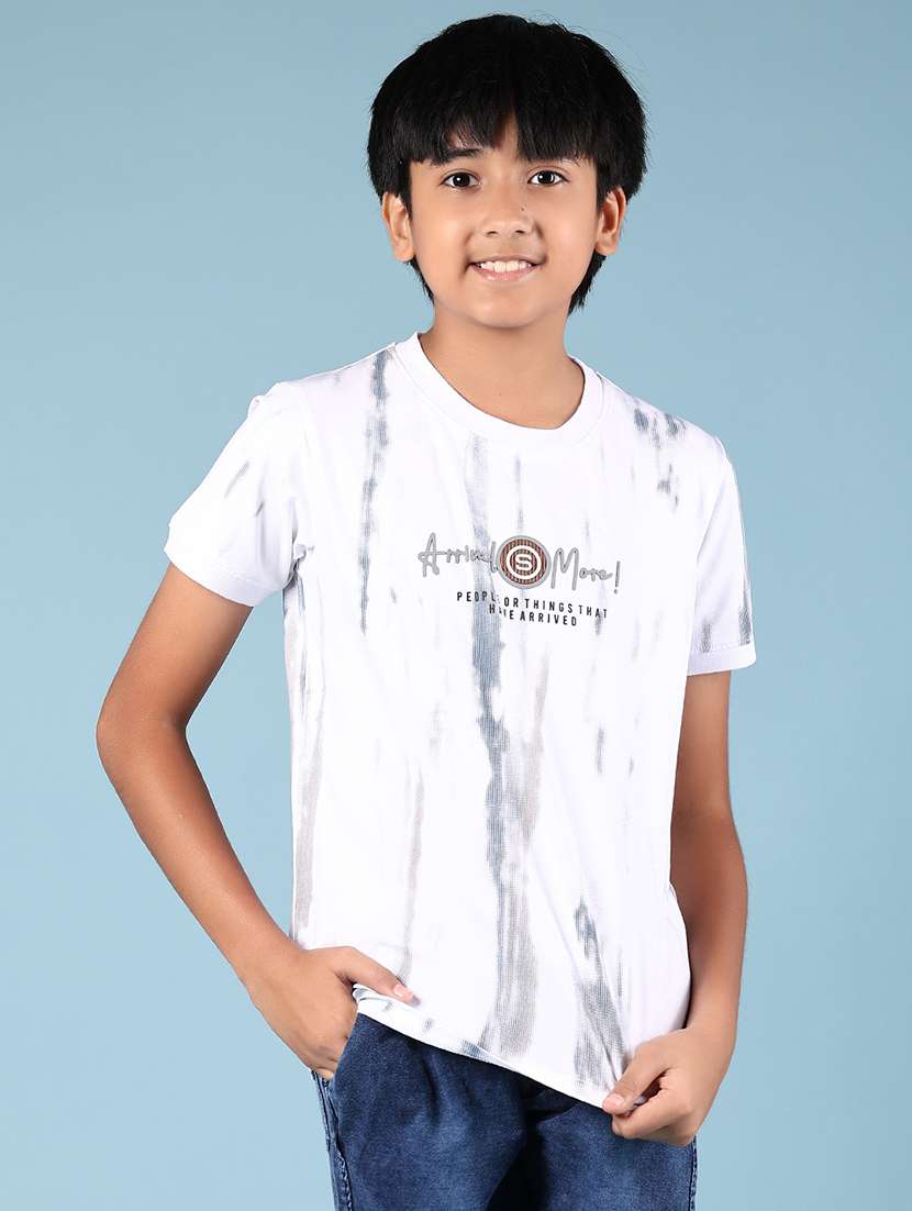boys printed short sleeves t-shirt