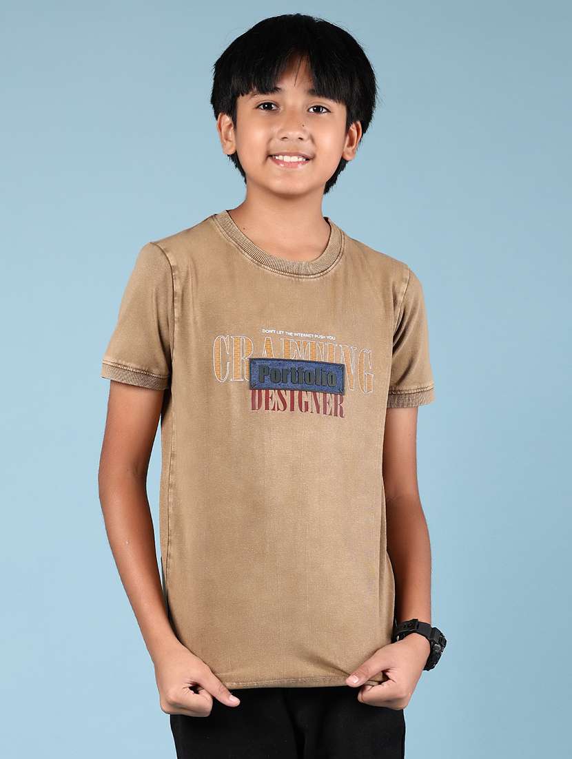 boys printed short sleeves t-shirt - 21923509 -  Standard Image - 1