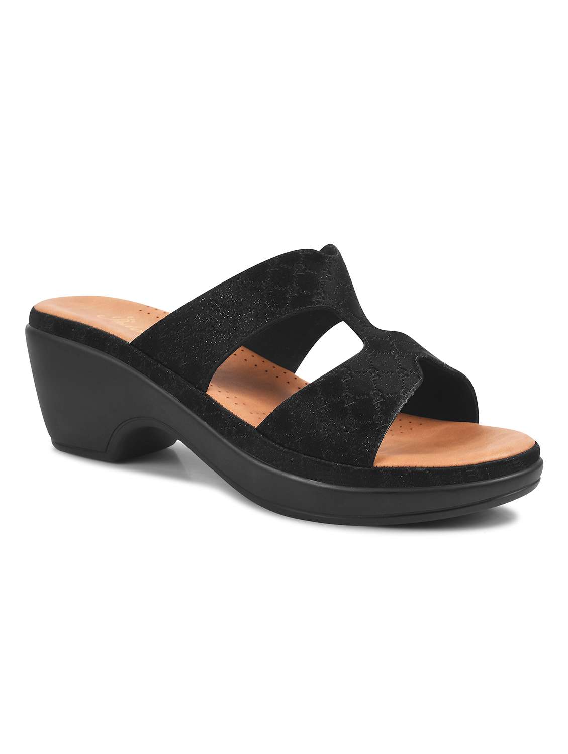 women black slip on sandal - 21923601 -  Standard Image - 1