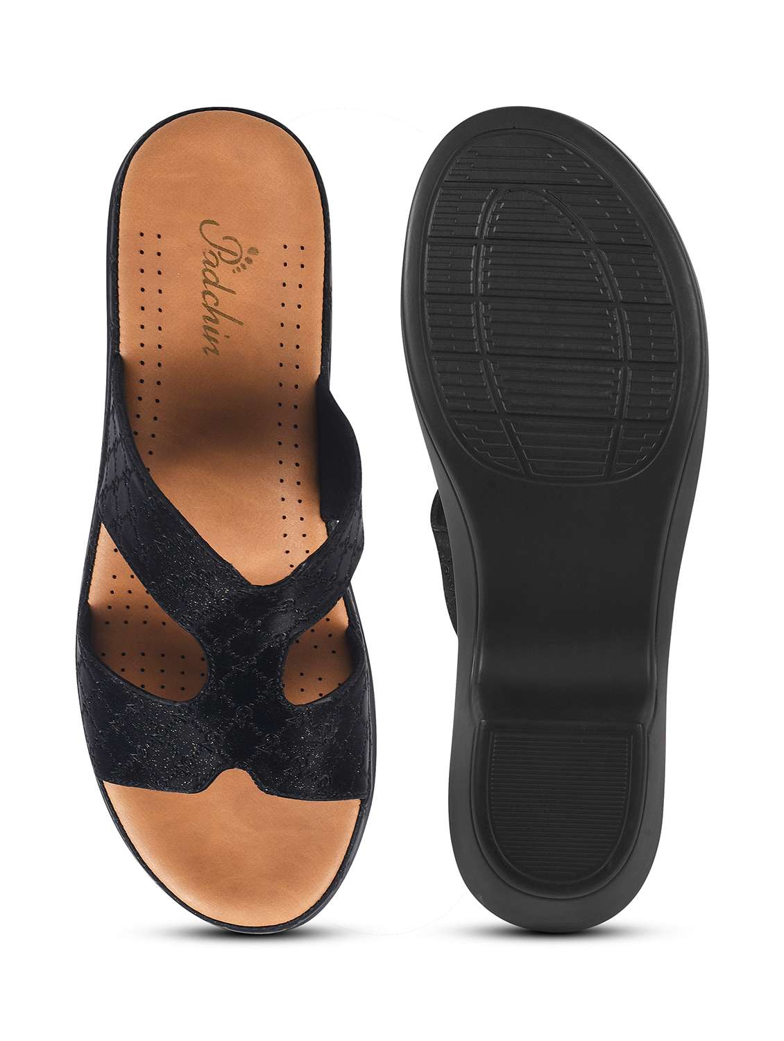 women black slip on sandal - 21923601 -  Standard Image - 4