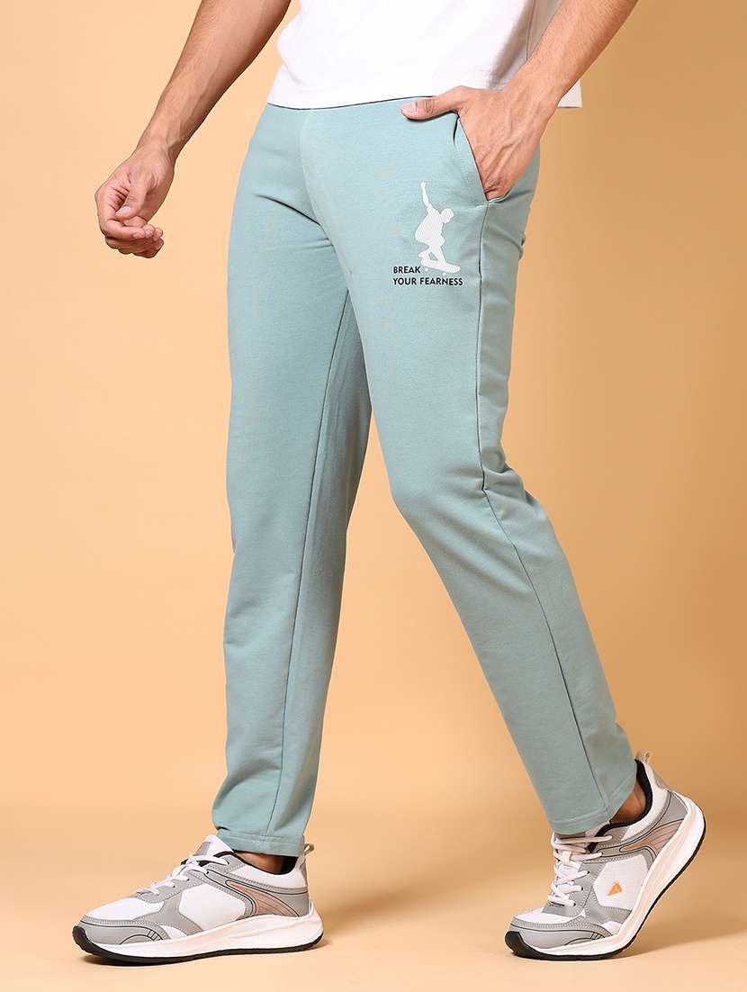 men printed mid rise full length track pant - 21923715 -  Standard Image - 1