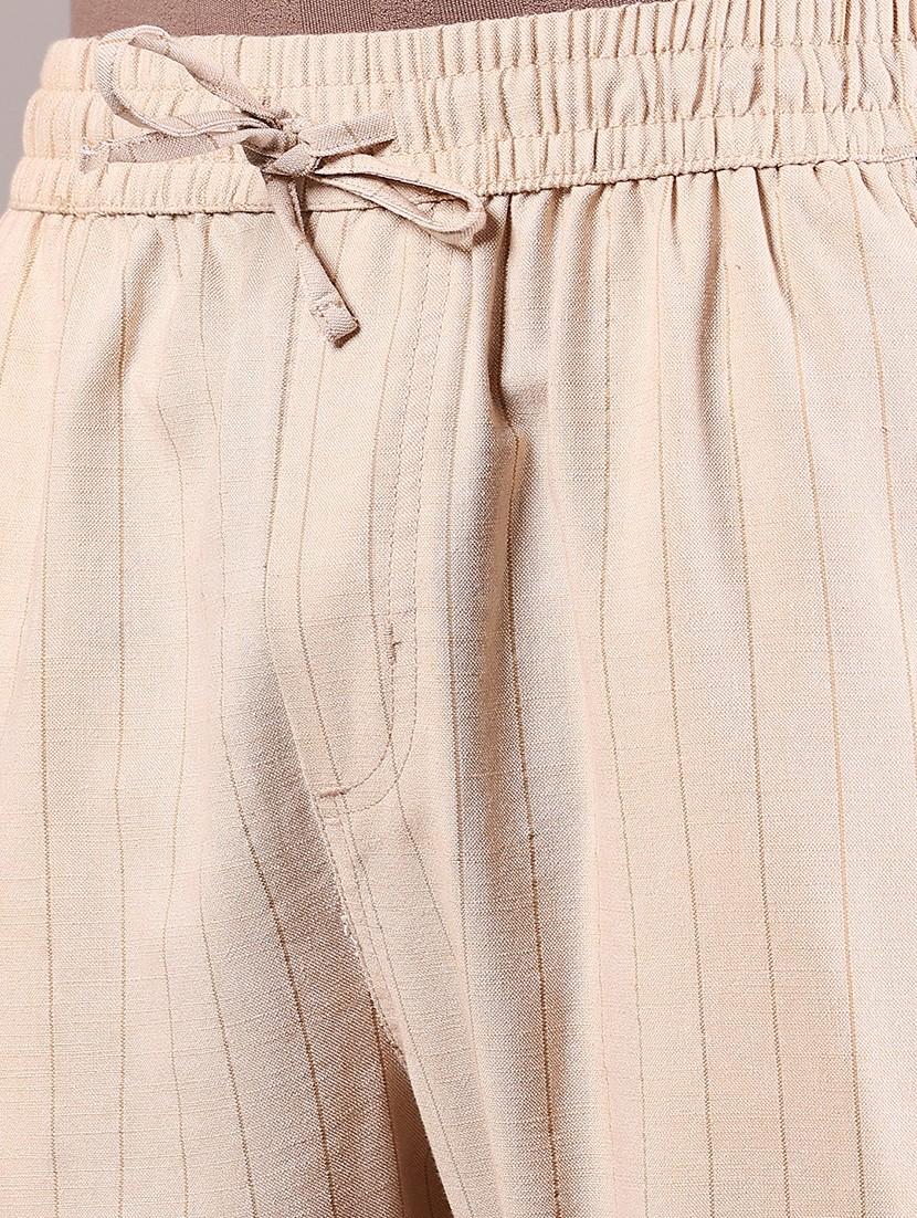 men striped mid rise casual trouser - 21923716 - Standard Image - 4