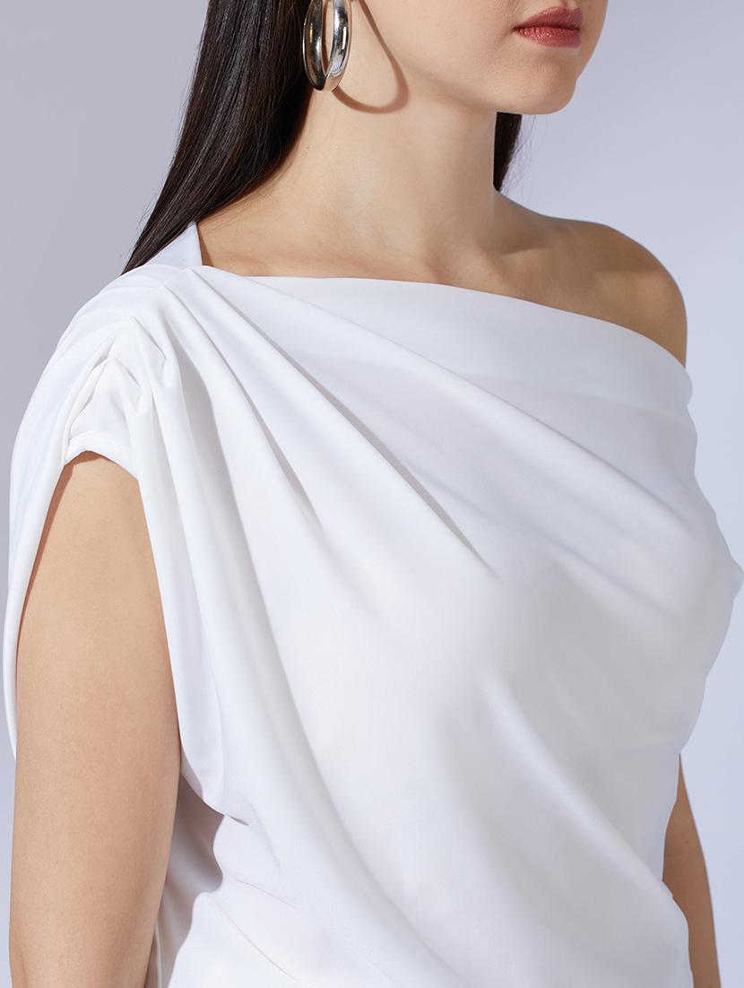 women solid asymmetric neck sleeveless top - 21923729 - Standard Image - 4