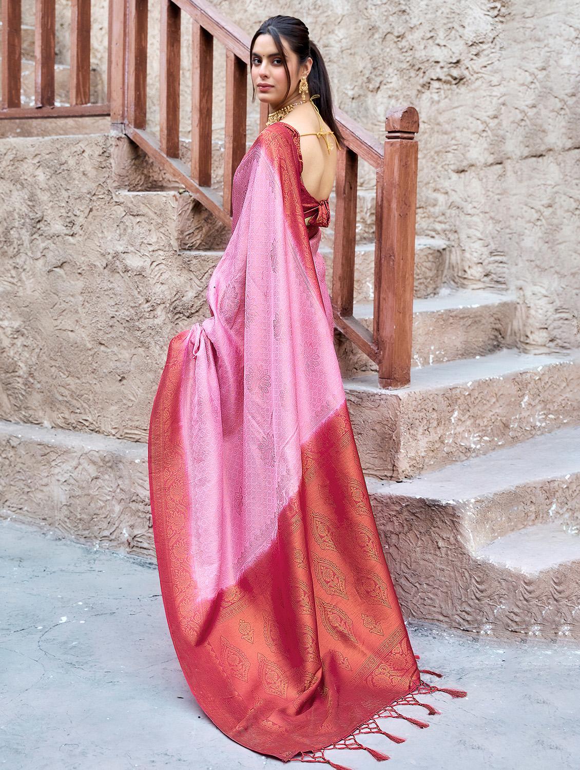 women self design banarasi saree with blouse - 21923740 - Standard Image - 1