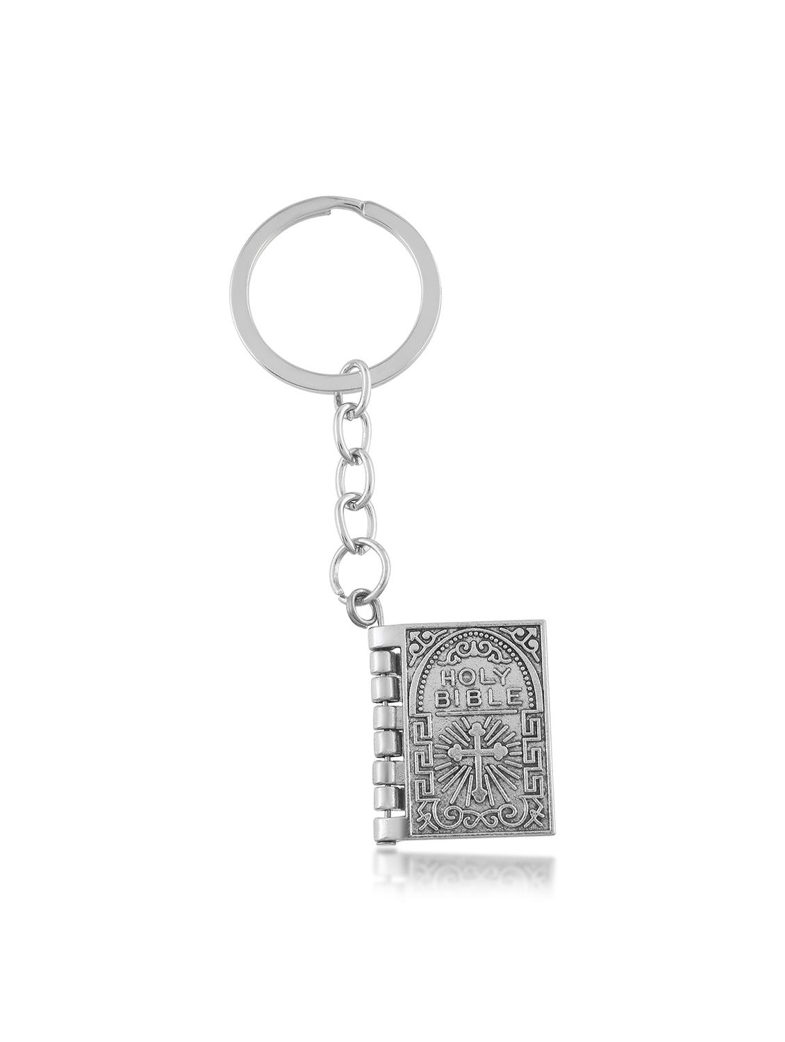 memoir silver holy bible keychain - 21923888 - Standard Image - 1