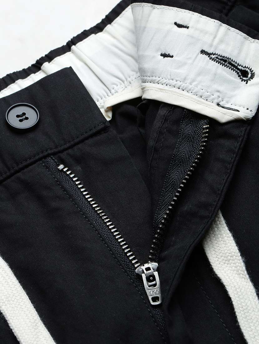 men solid mid rise full length casual trouser - 21923907 -  Standard Image - 6