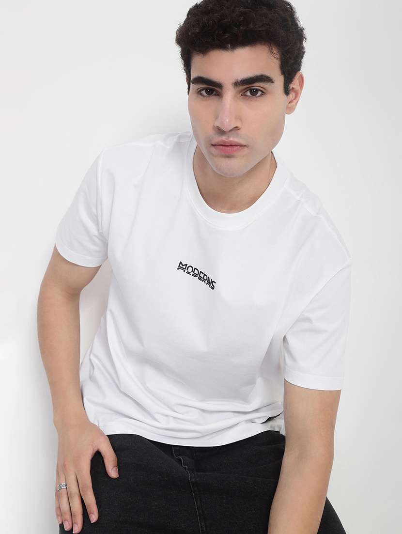 men solid short sleeves loose fit t-shirt - 21923912 -  Standard Image - 1