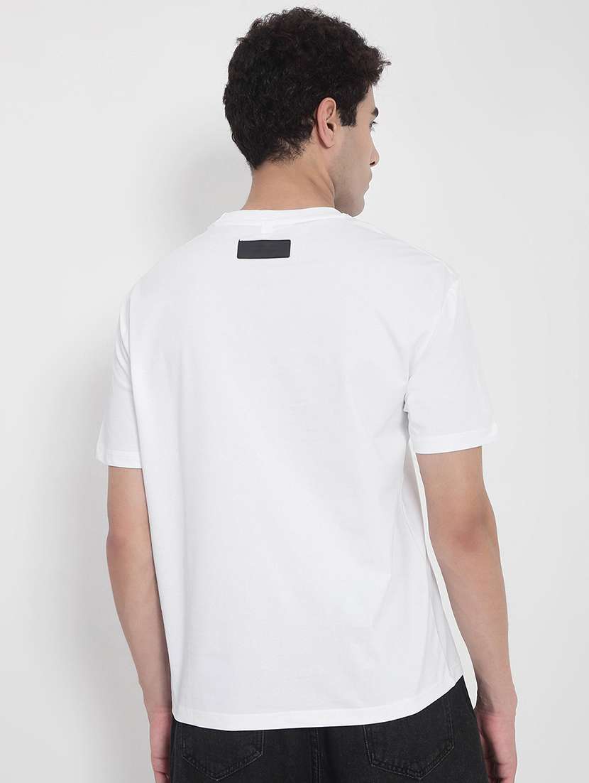 men solid short sleeves loose fit t-shirt - 21923912 -  Standard Image - 4