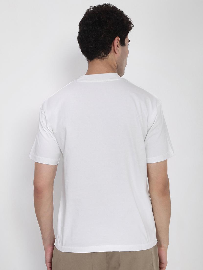men solid short sleeves regular fit t-shirt - 21923913 - Standard Image - 4