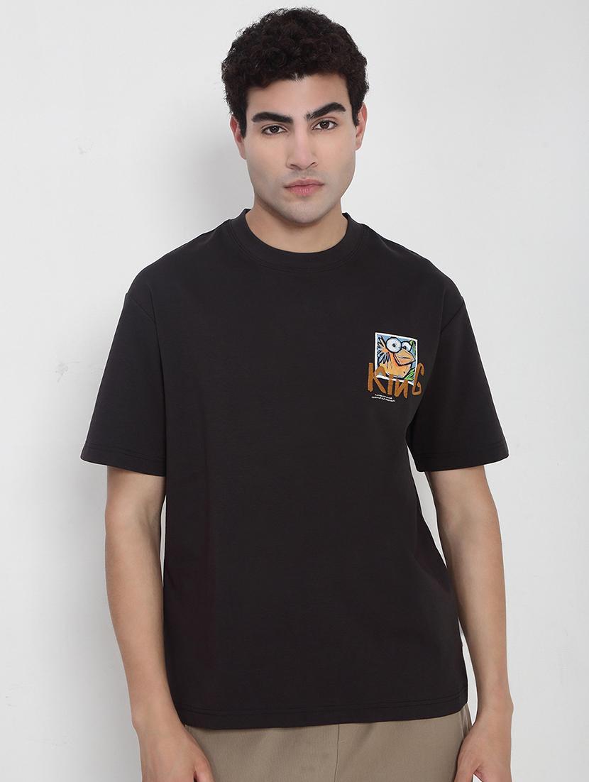 men printed short sleeves loose fit t-shirt - 21923915 -  Standard Image - 1