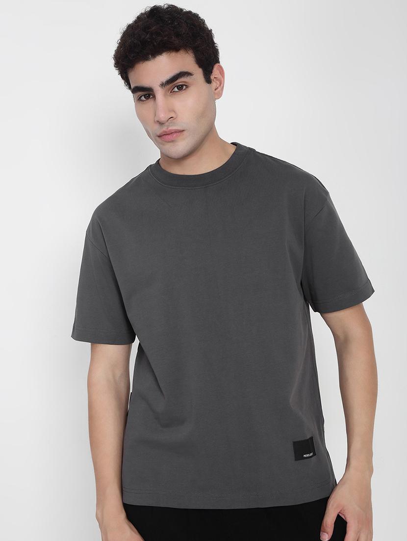 men solid short sleeves loose fit t-shirt - 21923916 -  Standard Image - 1