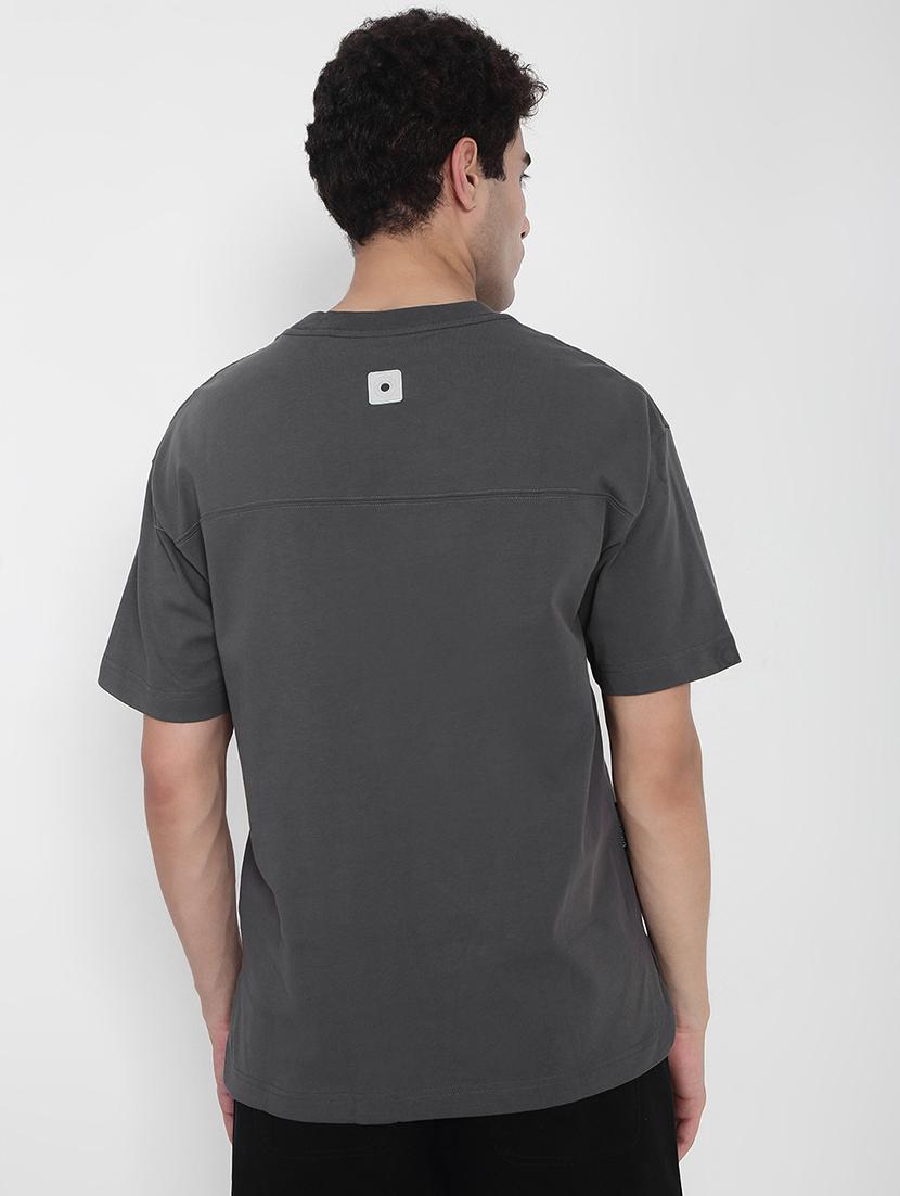men solid short sleeves loose fit t-shirt - 21923916 - Standard Image - 4