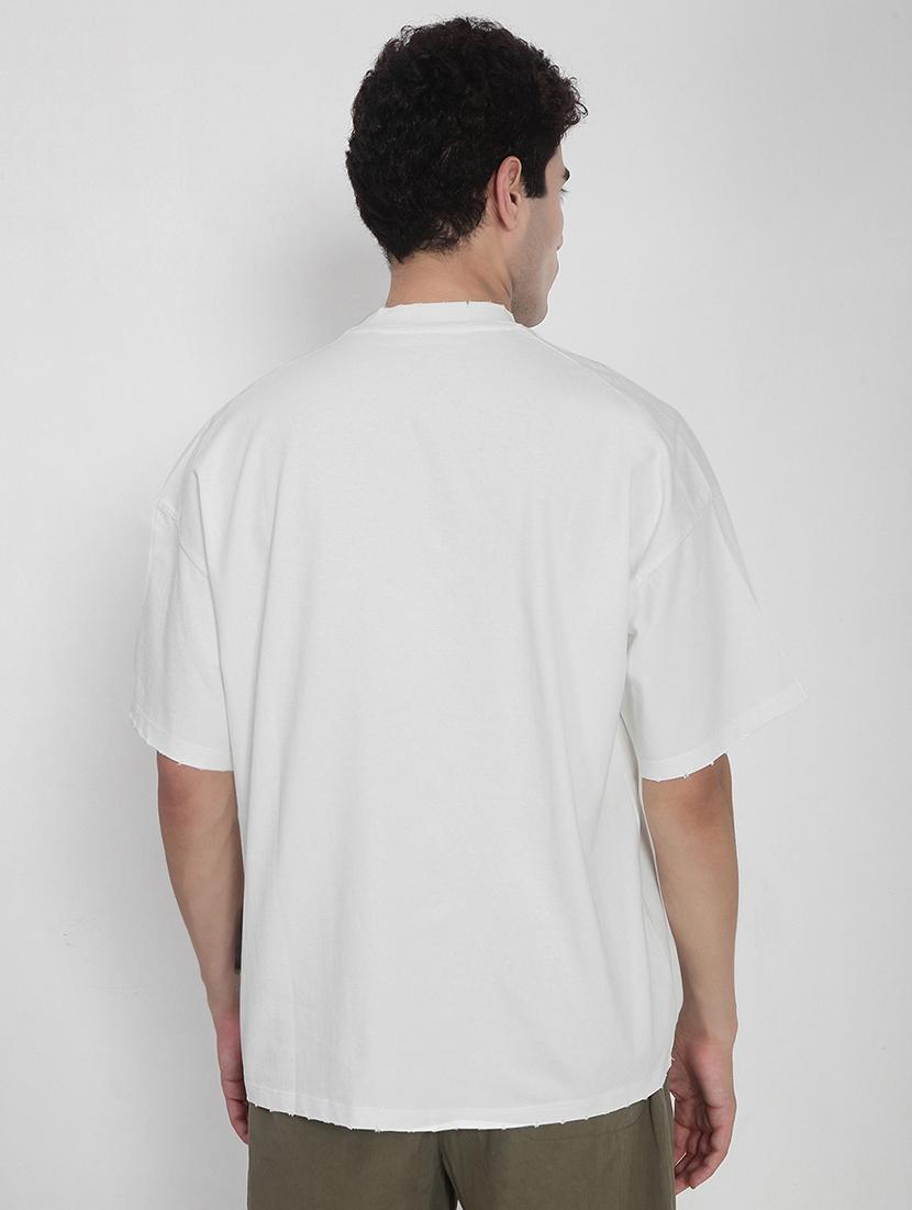 men solid short sleeves loose fit t-shirt - 21923918 - Standard Image - 4