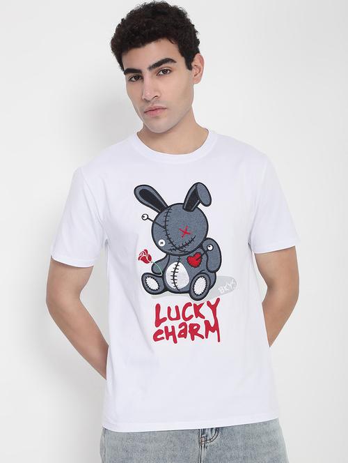 men printed short sleeves regular fit t-shirt - 21923919 - Standard Image - 0