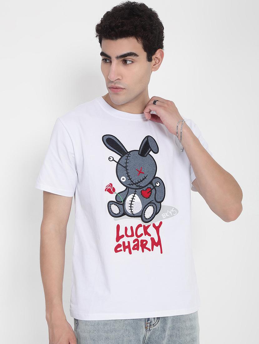 men printed short sleeves regular fit t-shirt - 21923919 - Standard Image - 1