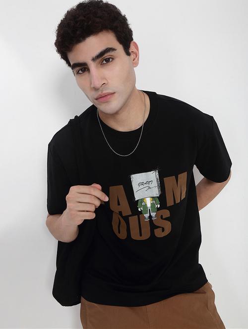 men printed short sleeves loose fit t-shirt - 21923924 -  Standard Image - 0