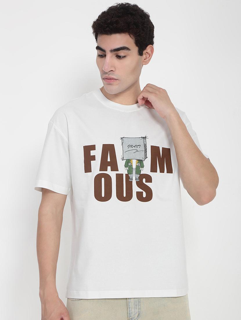 men printed short sleeves loose fit t-shirt - 21923926 - Standard Image - 1