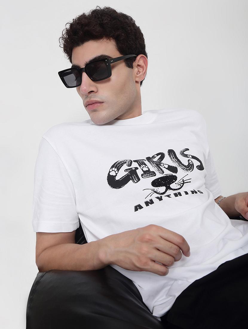men printed short sleeves loose fit t-shirt - 21923927 - Zoom Image - 0