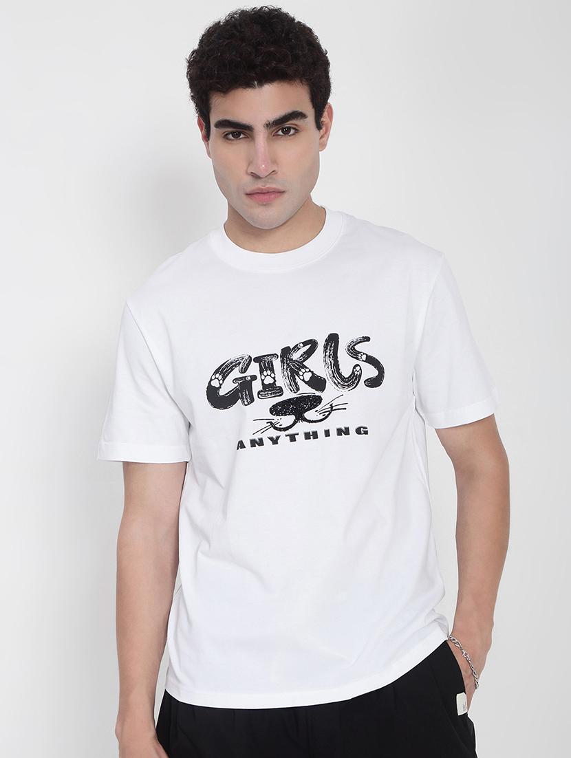 men printed short sleeves loose fit t-shirt - 21923927 - Standard Image - 1