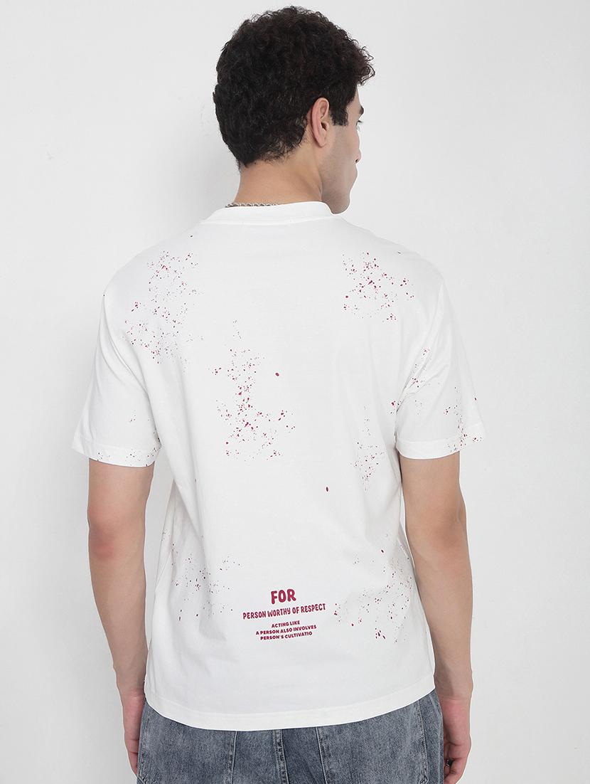 men printed short sleeves regular fit t-shirt - 21923930 - Standard Image - 4