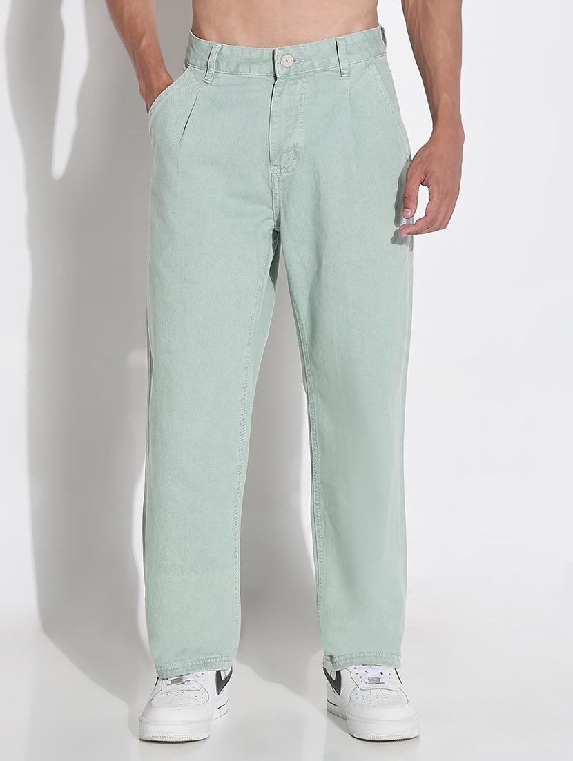 men solid mid rise straight fit jean - 21923943 - Standard Image - 1