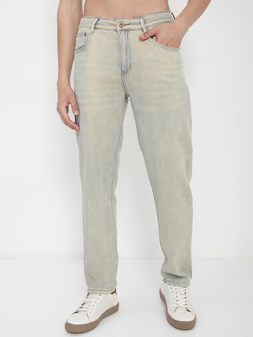 men solid mid rise straight fit jean - 21923947 -  Standard Image - 1