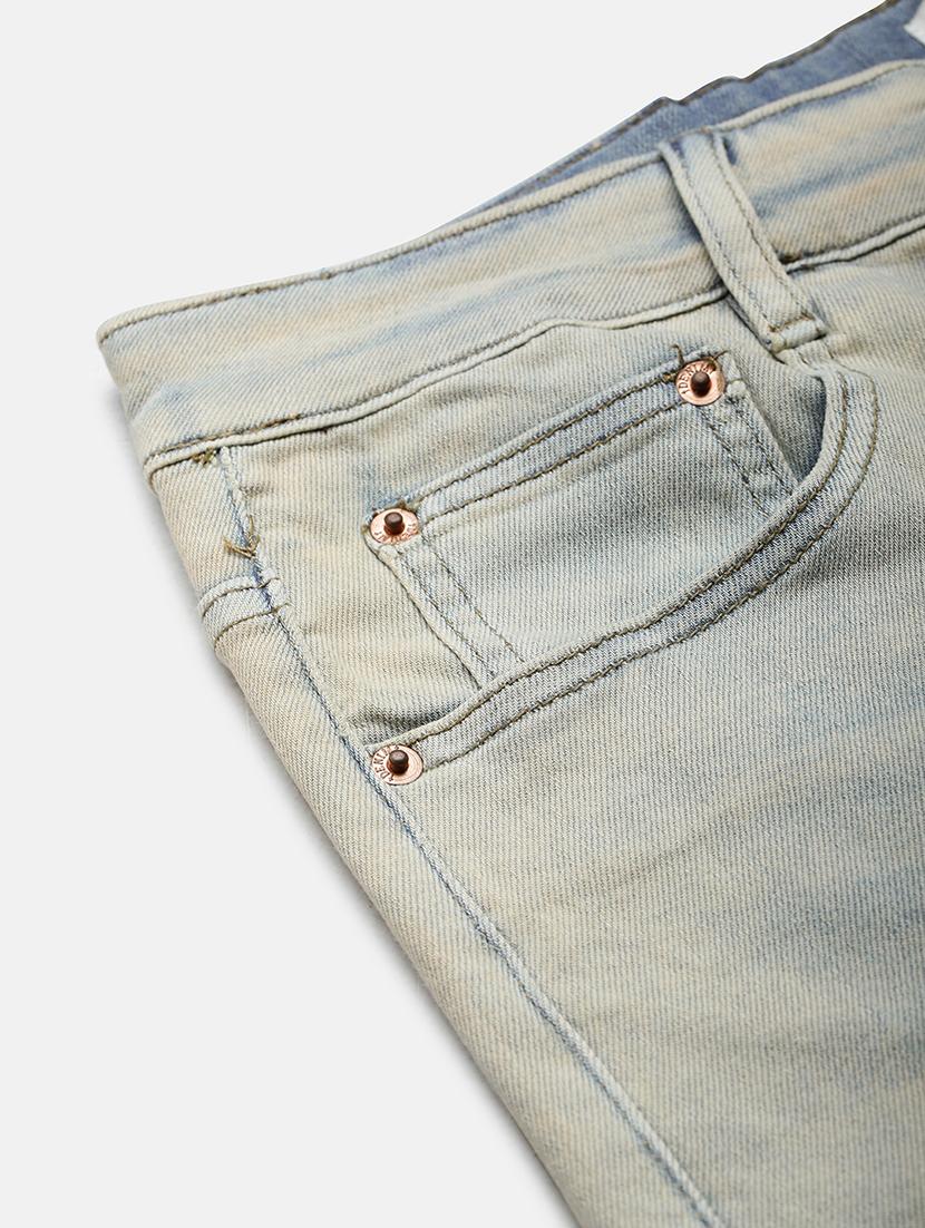 men solid mid rise straight fit jean - 21923947 - Standard Image - 6