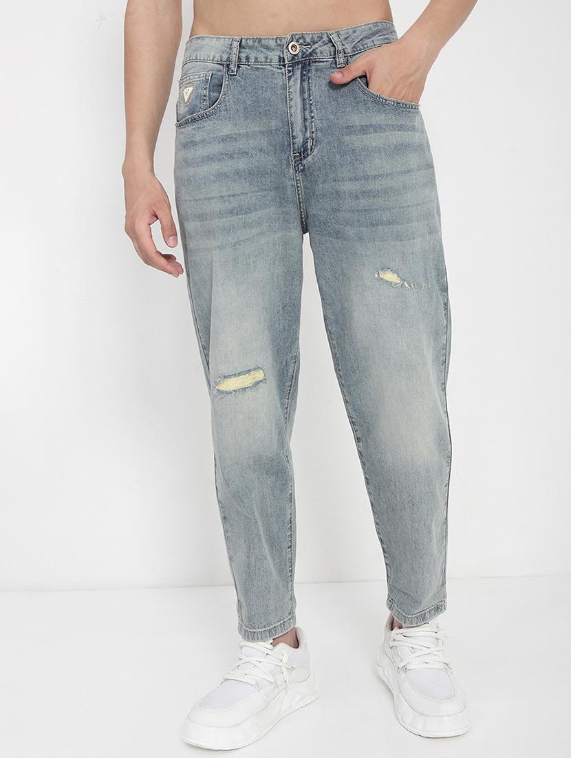 men distressed mid rise straight fit jean - 21923951 -  Standard Image - 1